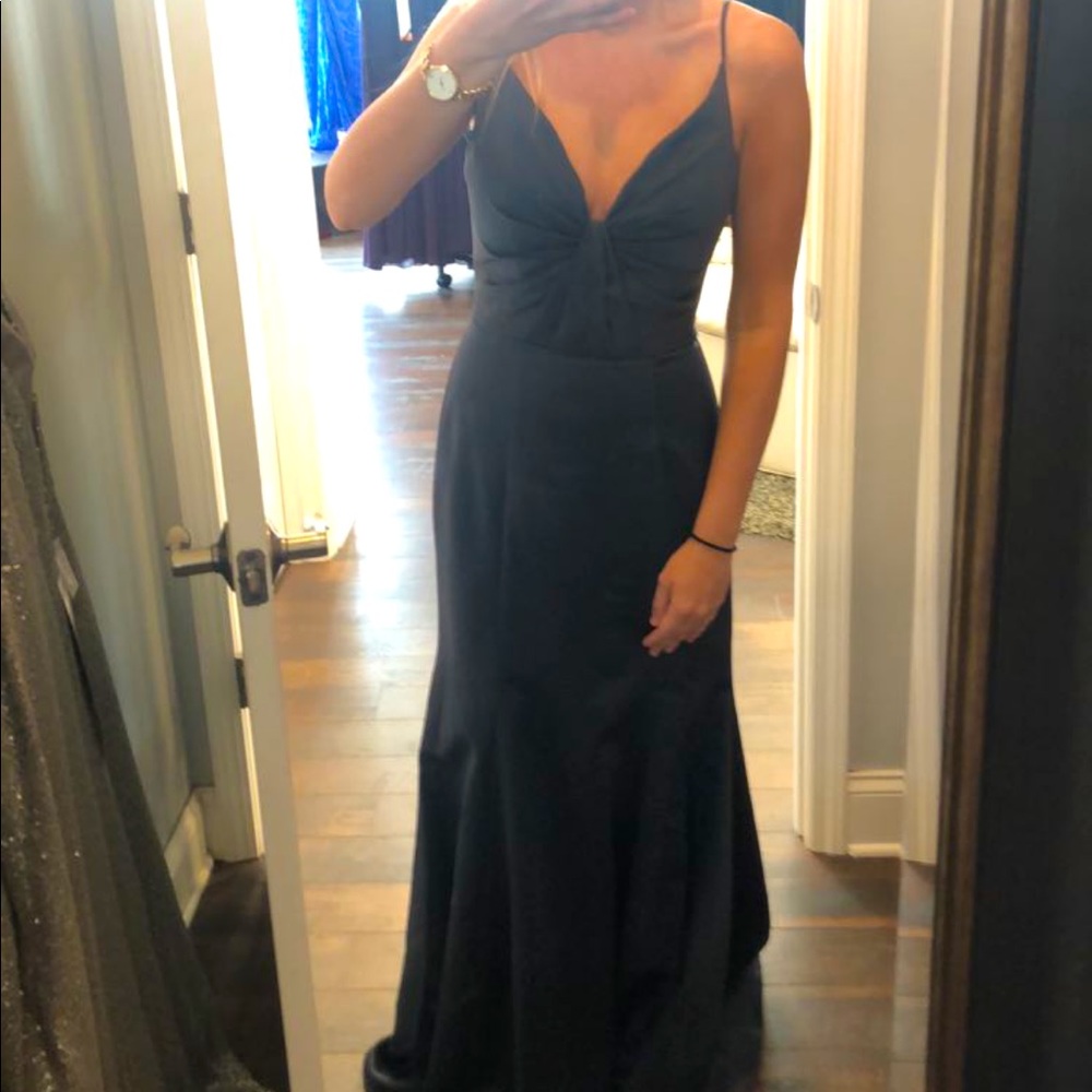 Morilee brown taupe bridesmaid dress